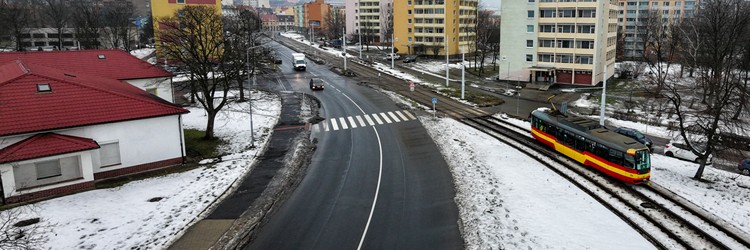 Litvínov - ulice Mostecká s tramvají